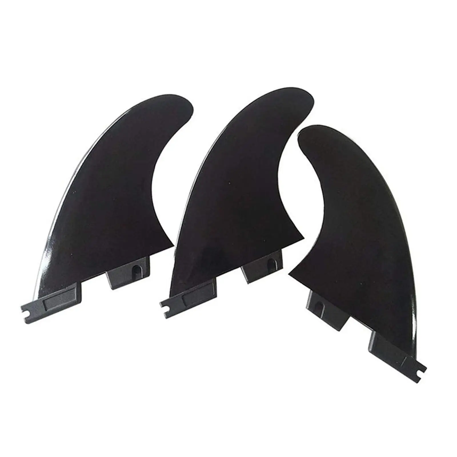 3x Surfboard Fin Durable Detachable Surfboard Tail Rudder Surfing Fin for Longboard Surfing Boards Paddleboard Dinghy Parts