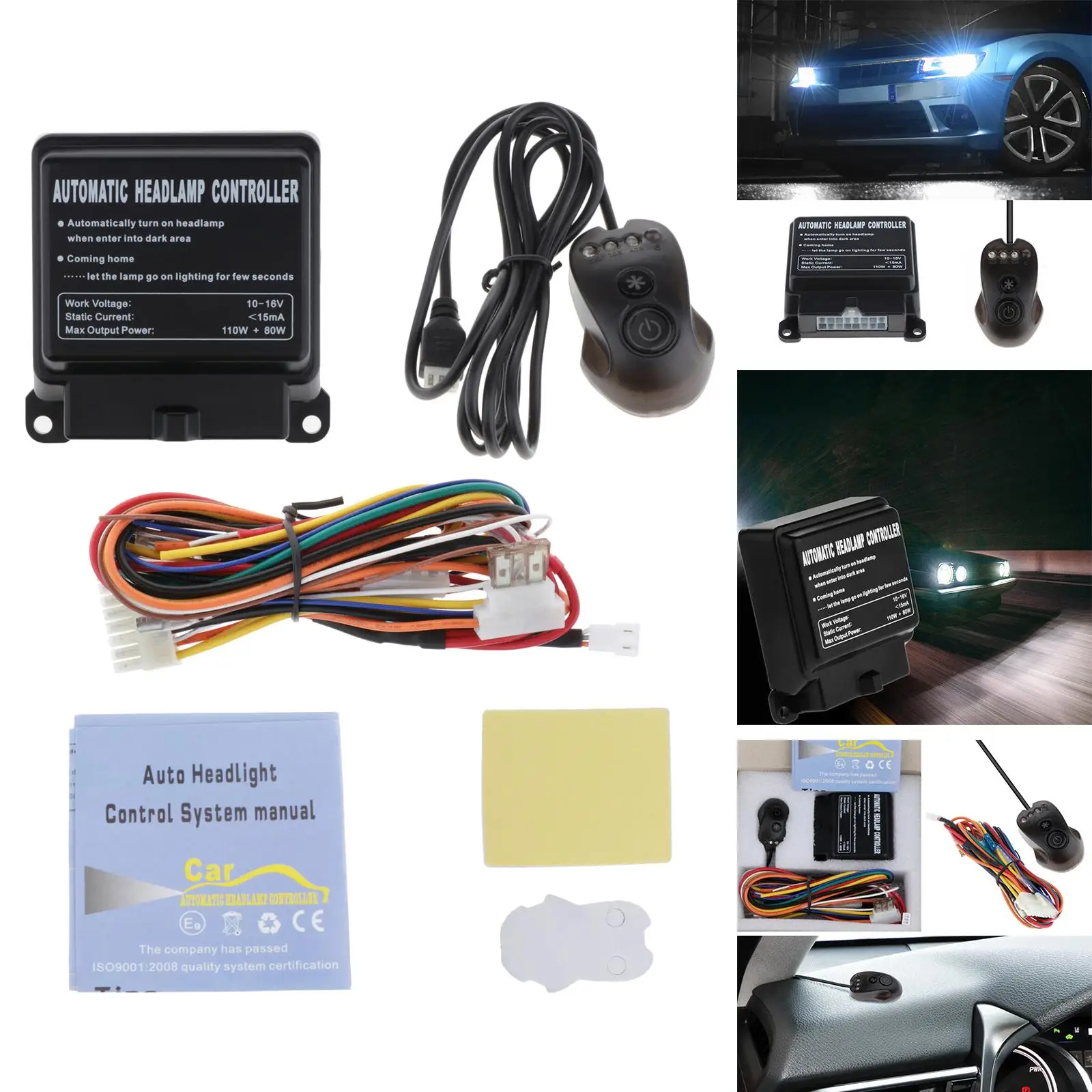 1 Set Auto Headlight Light Sensor Intelligent for Universal Car