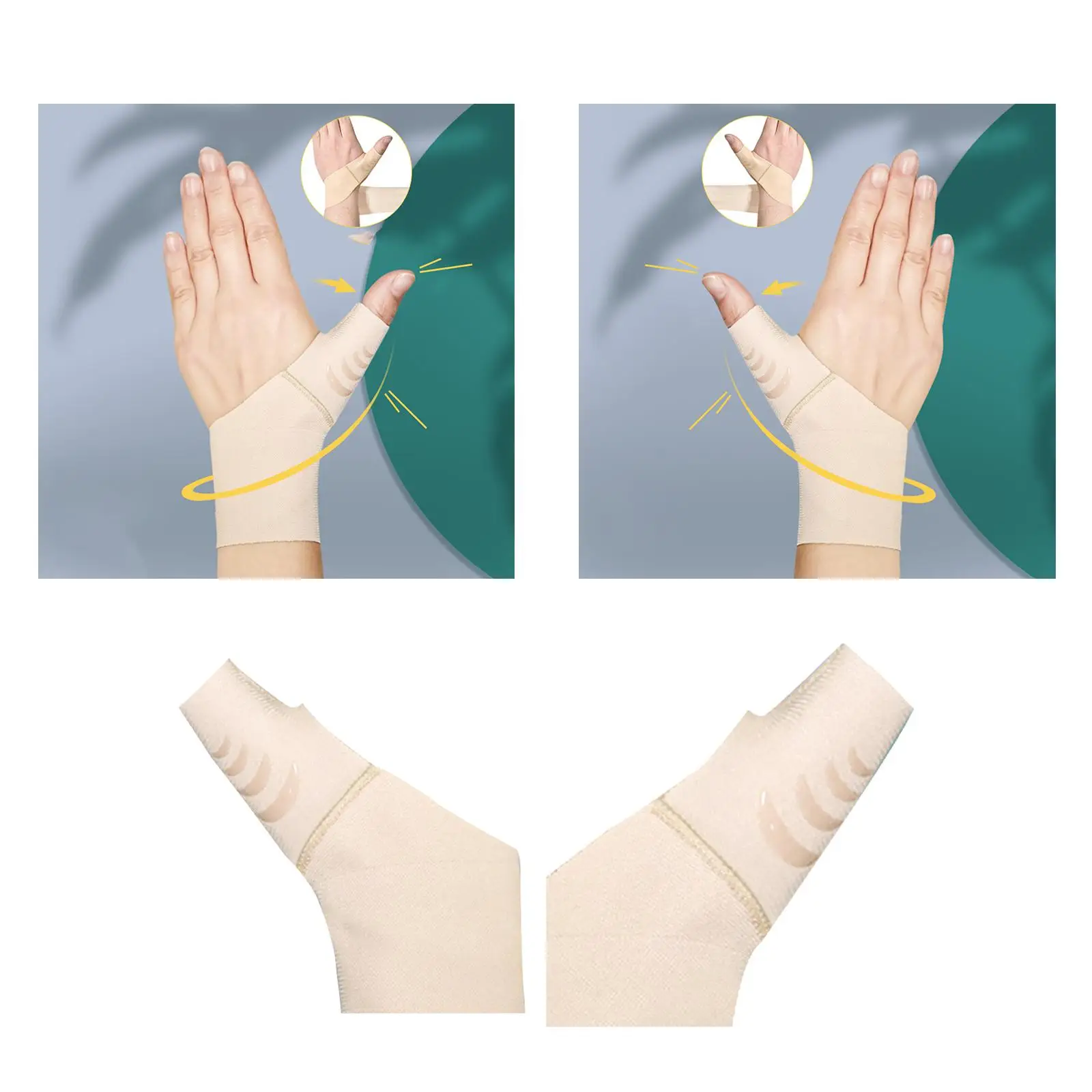 Universal Thumb Sleeve Breathable Support Brace Removable Adjustable Adult