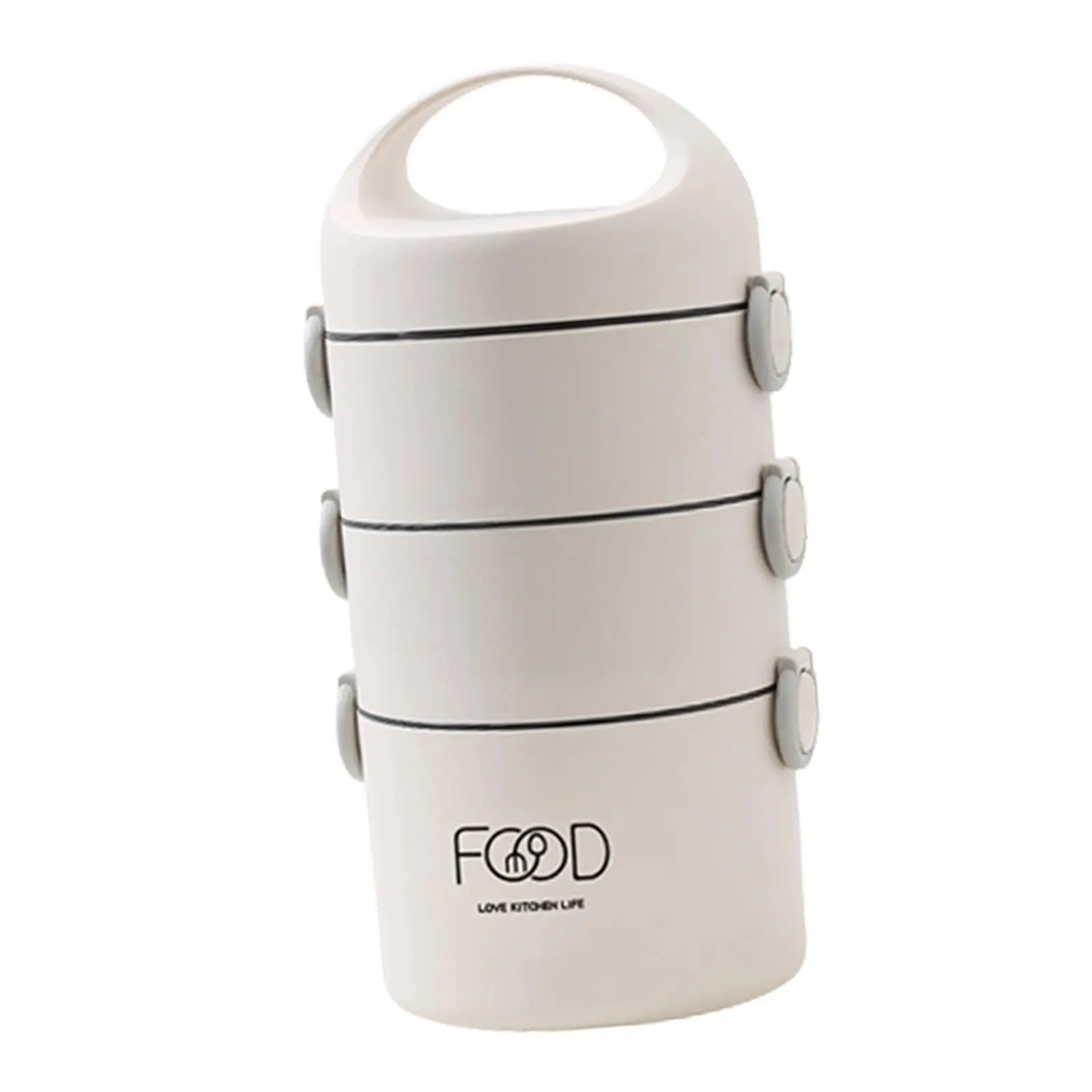 Food Lunch Container Compartment with Handle Microwave Portable Airtight Lid Stackable Lunch Box for office Outdoor