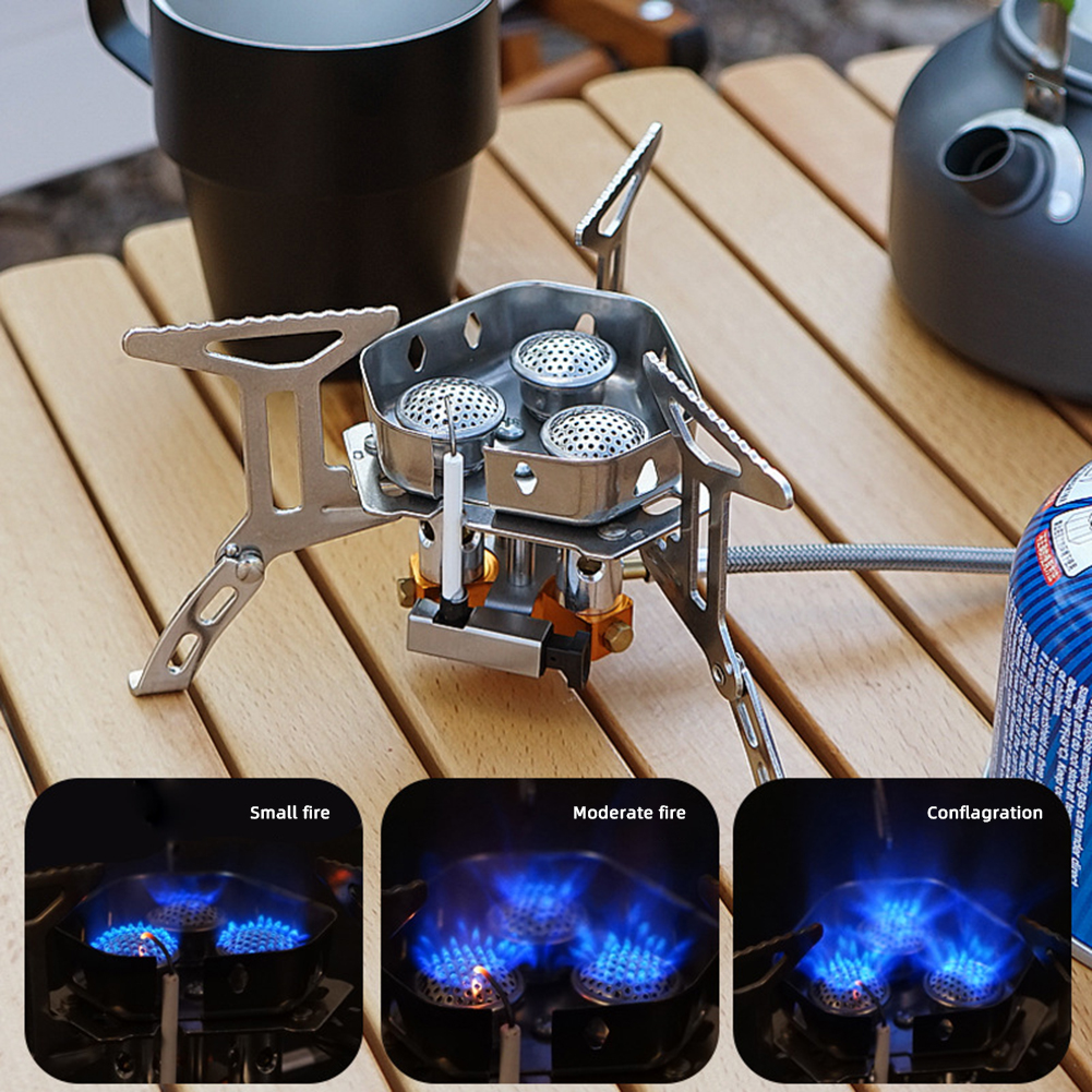 Outdoor-Camping Gasherd leichte Mini-Kochgeschirr-Brenner zum Kochen Picknick – Detail 5