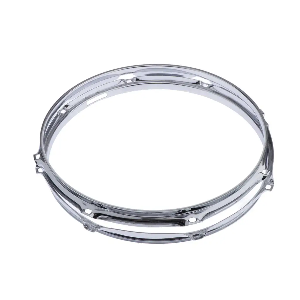 Pair Die-cast 8-lug Snare Drum Hoop - Batter Side - Zinc Alloy - 13 inch 1.2mm