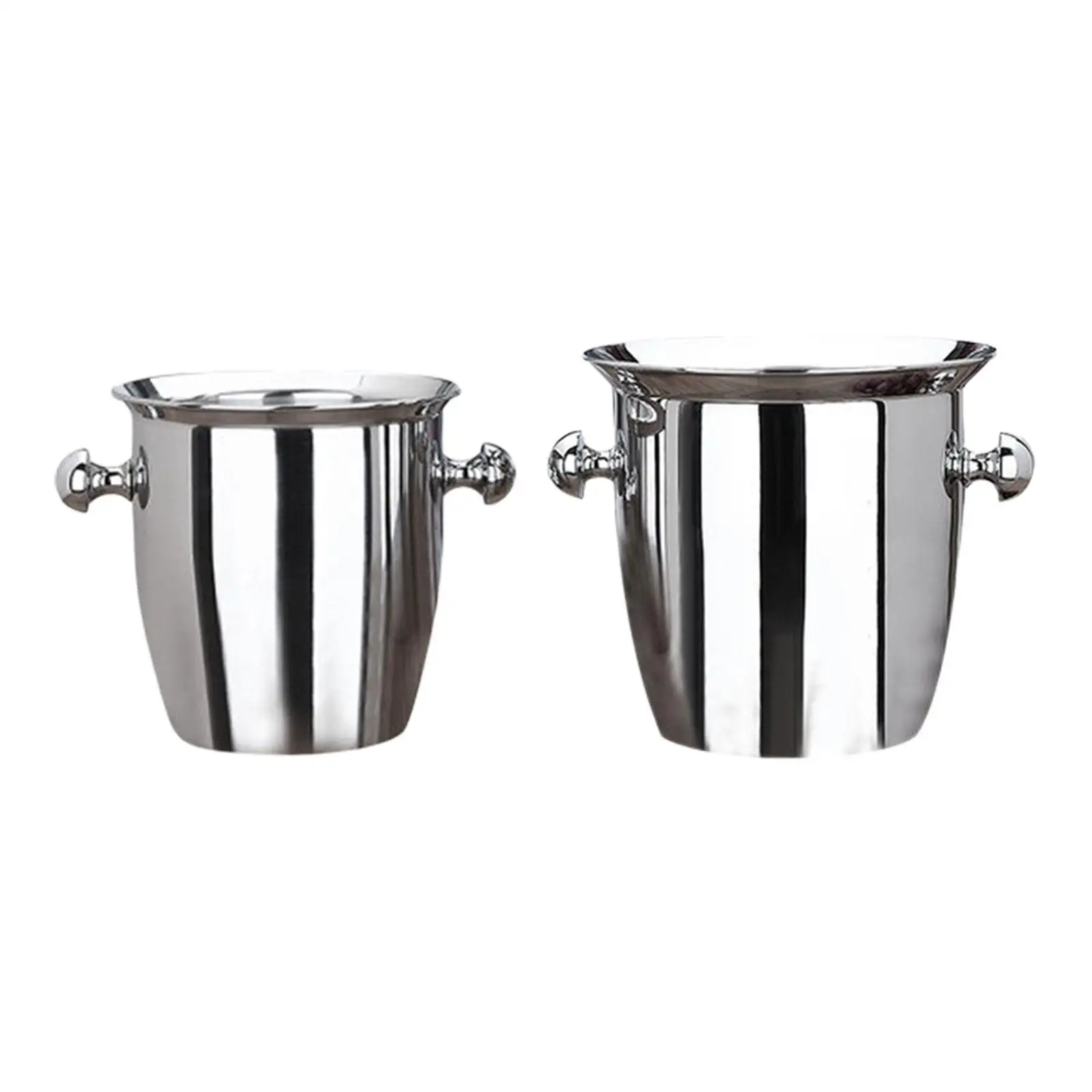 Stainless Steel Ice Bucket Premium Ice Container Practical Thicken Durable