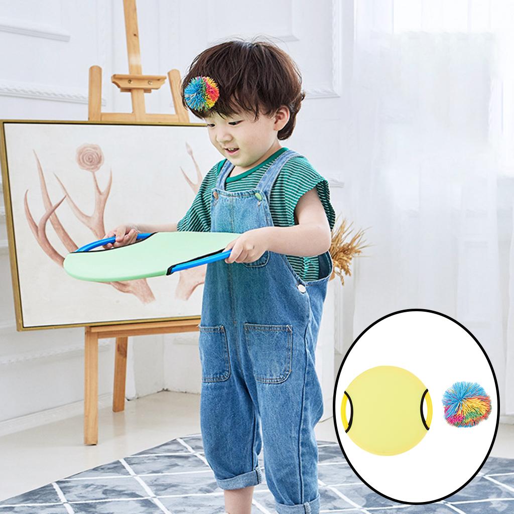 Trampoline Paddle Set Bouncy Ball for Adults Kids Garden Yard Lawn Beach Toss Catch Training Outdoor Kids Toys