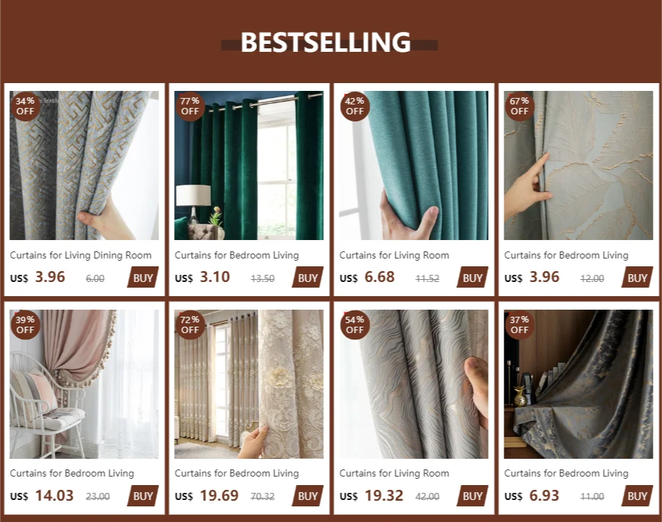 Curtains for Bedroom Living Dining Room Northern Europe Light Luxury Bronze Texture Velvet Thick Window Shade Cloth Solid Color