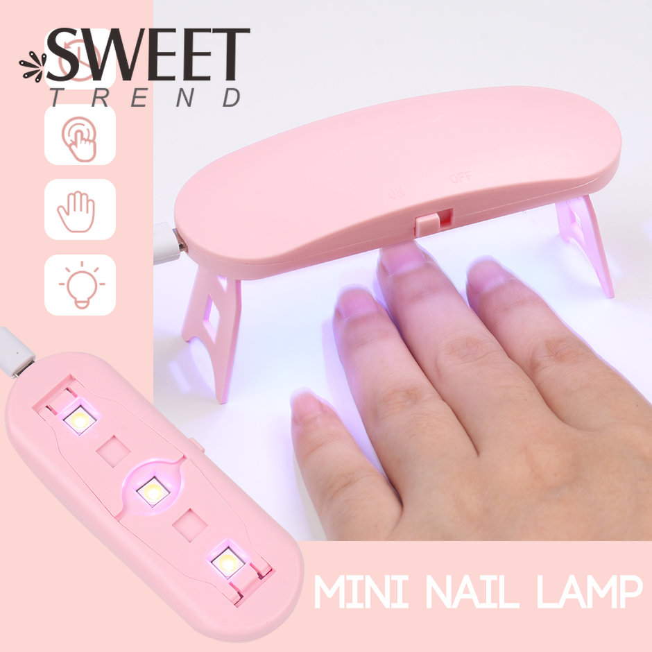 Best of Mini UV Led Nail Lamp UV Gel Polish Drying Lamp Professional 6W Small Pink Nail Dryer Manicure Machine For Nails Accessories Reviews & Tips