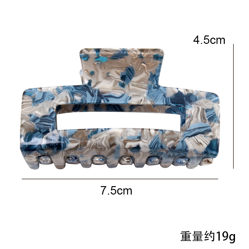 2023 Acetat frauen Haar Clips Hohl Bunte Krabben Klaue Haarnadel Mädchen Haarspange Mode Koreanische Haar Zubehör 7,5 cm – Detail 6
