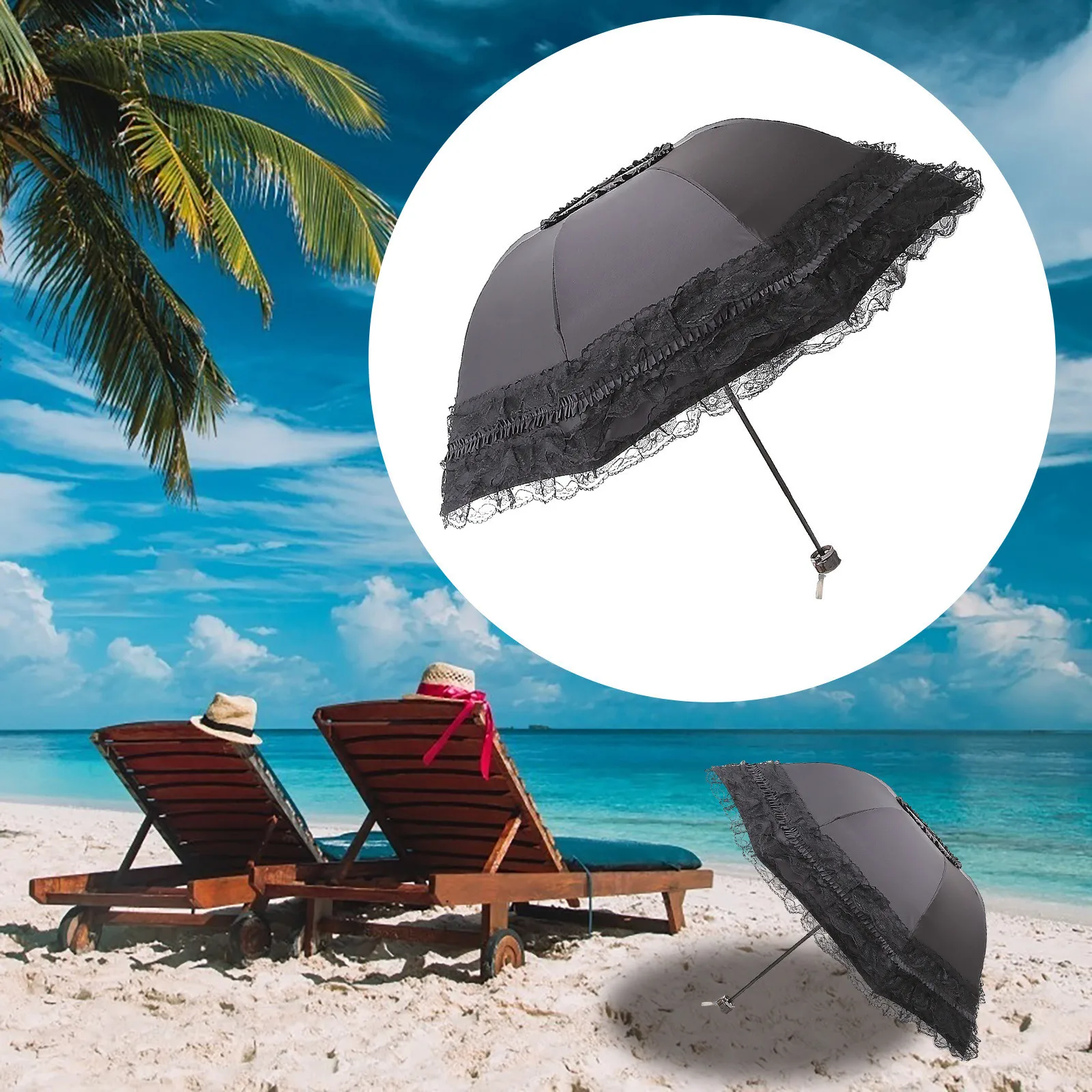 Зонт кружевной от солнца Meddo купить в интернет-магазине Wildberries