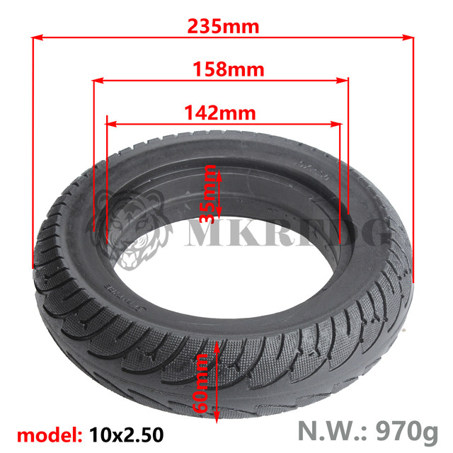10x3.00 Solid Tire 10 Inch Tyre Thickened Explosion Proof