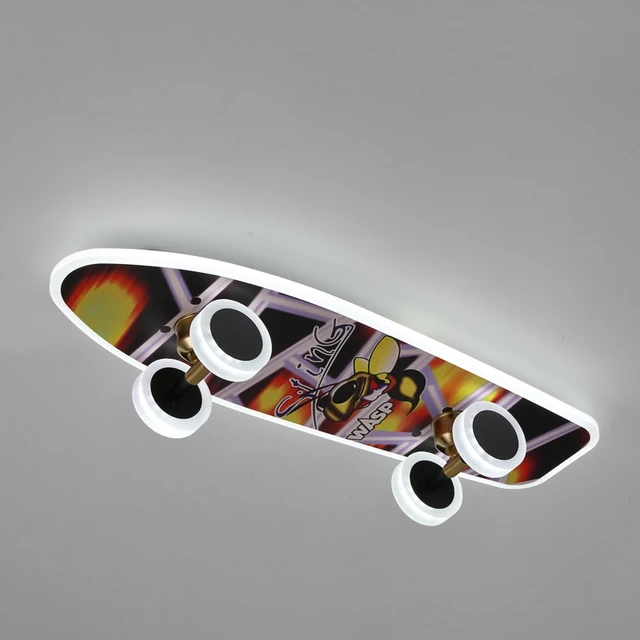 Creative Skateboard Ceiling Light Nordic New Designer Children's 