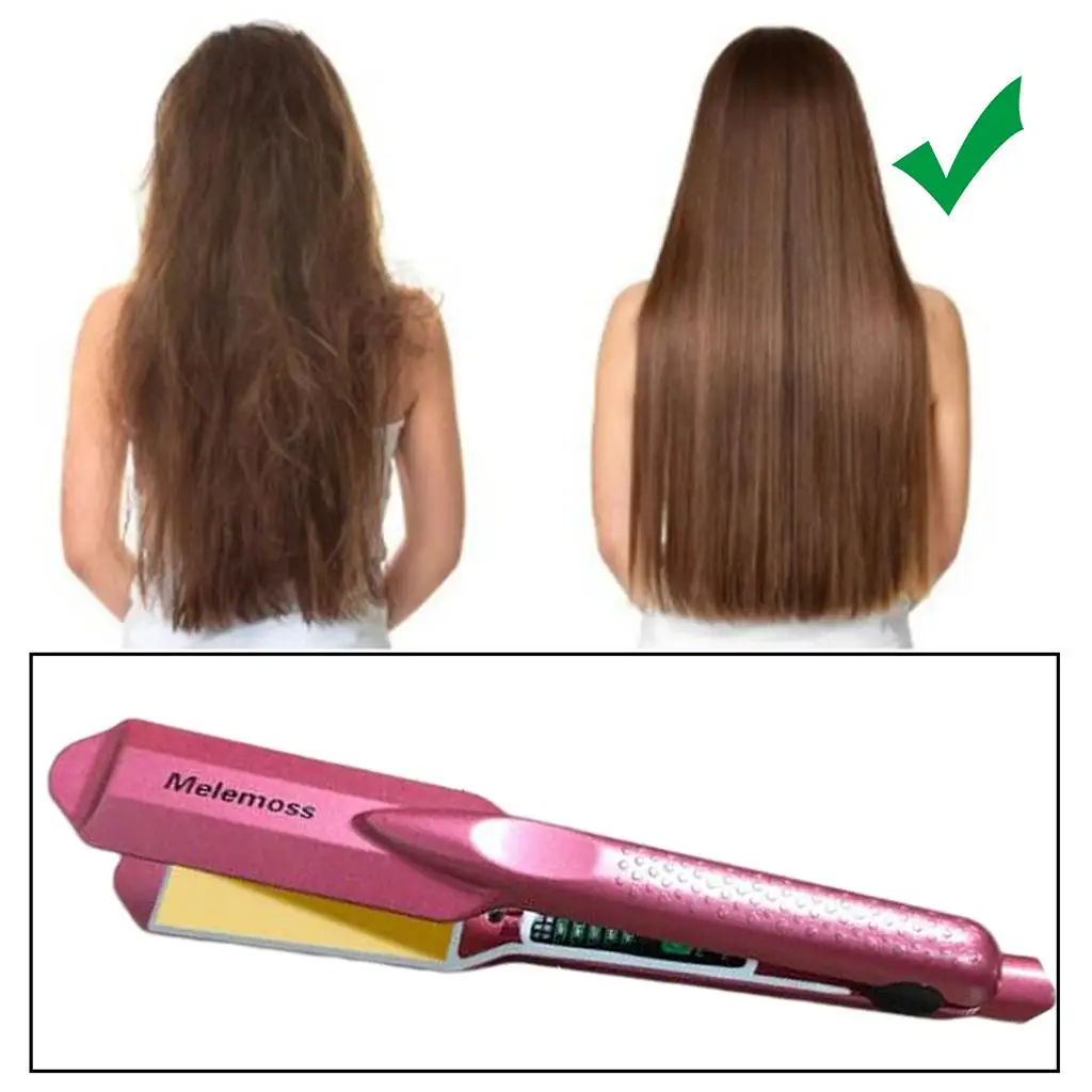 2 in 1 Hair Straightener Curler Twist Straightening Curling Iron, Plug-US Thin Anti-scalding Waterproof