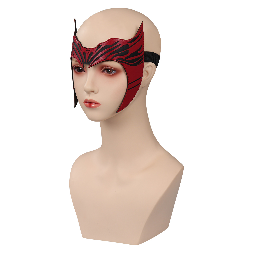 Scarlet Witch Maske Cosplay PU Masken Helm Maskerade Halloween Party Kostüm Requisiten – Detail 2