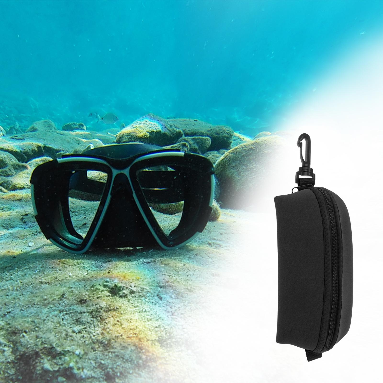 Diving Glasses Bag Neoprene Small for Counterweight Belt Goggles Wire Wheel