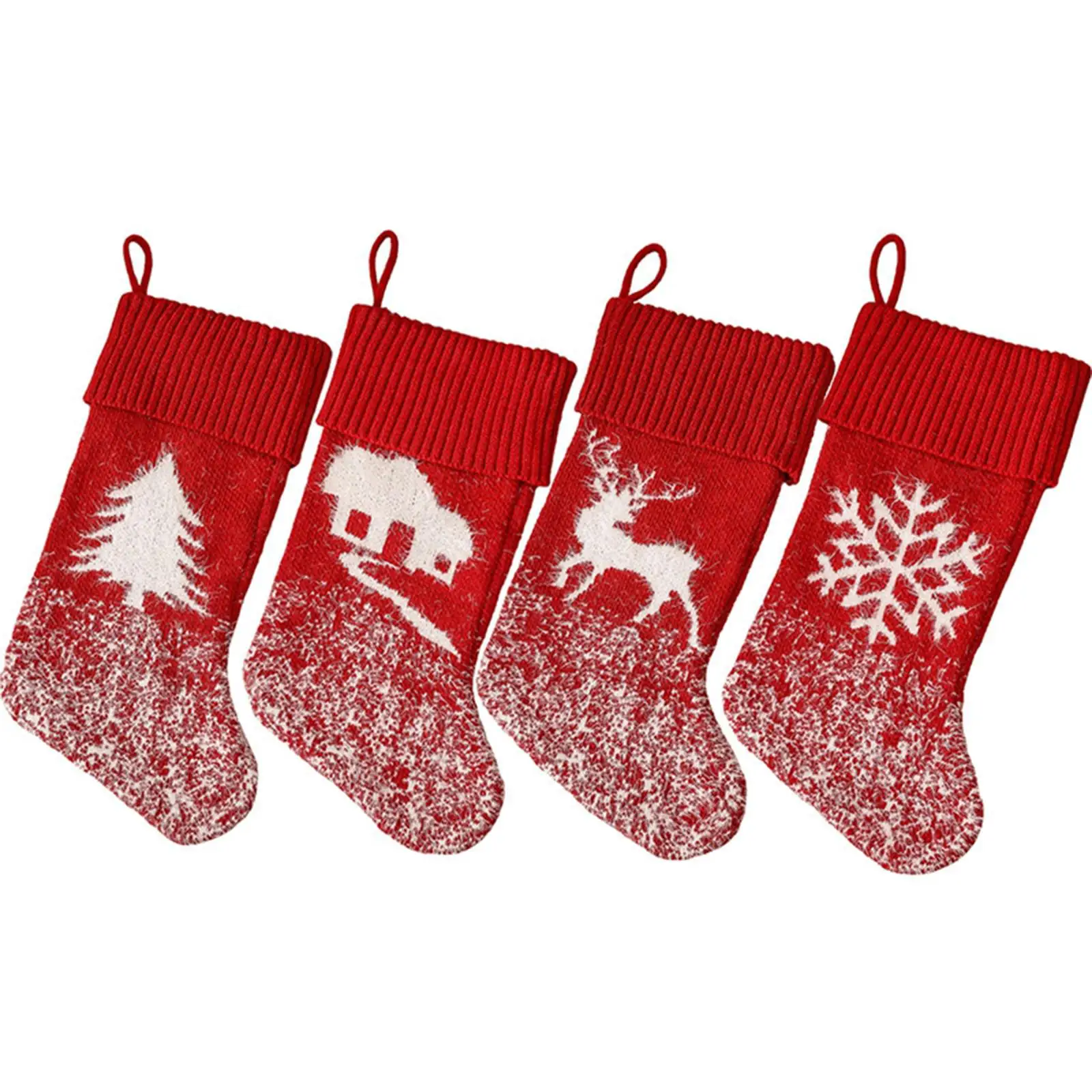 Christmas Stockings Xmas Stockings Snowflake Gift Bag for Fireplace Festival Holiday