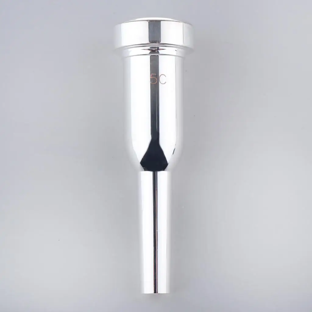 Heavy Trumpet Mouthpiece 5C Trumpet Mouthpiece, Silver, High Quality