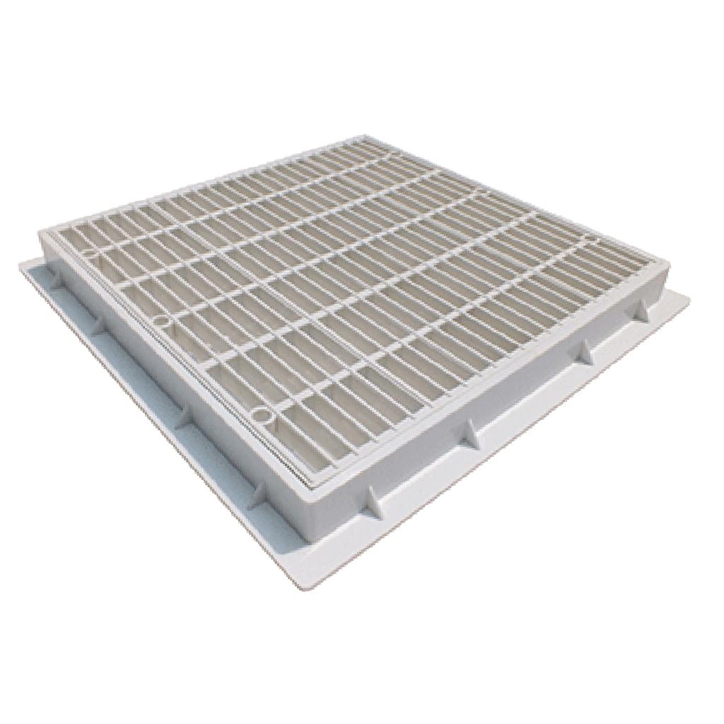 White Main Drain Suction Cover Plate Anti for Inground Pools