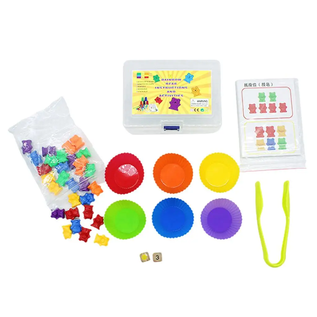 Children Counting Sorting Bears Kit Matching Game Fun Math Educational Toys