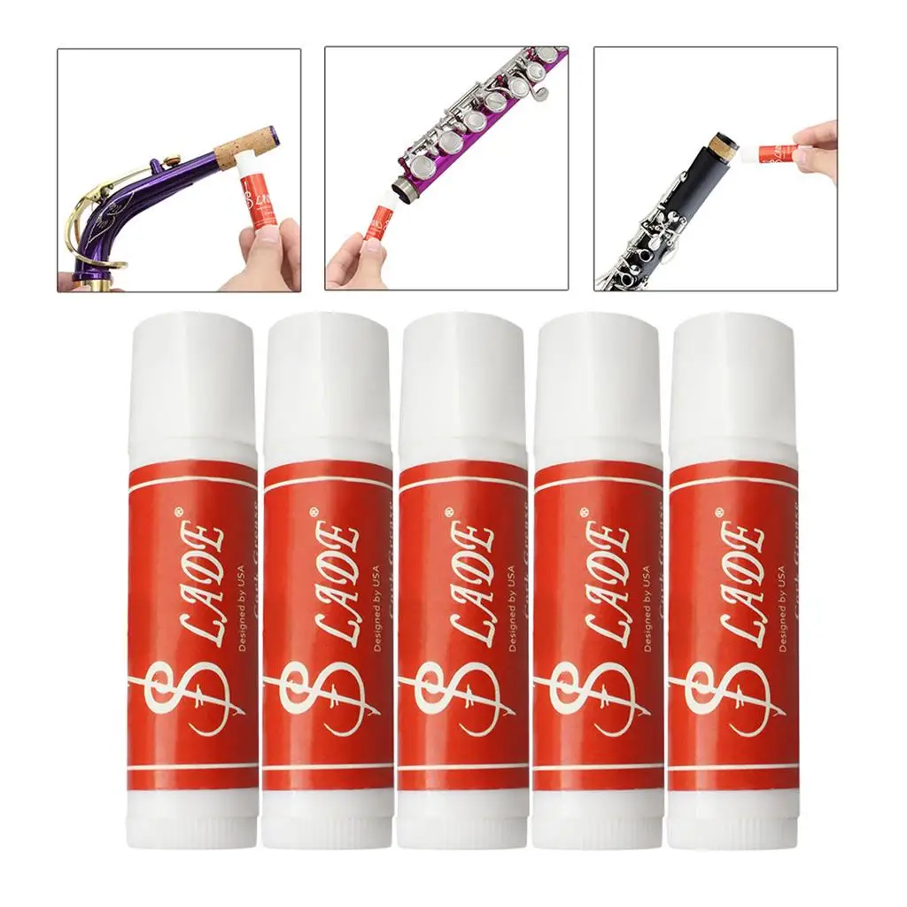 5 Tubes Cork for Clarinet Saxophone Oboe Flute Lubricate Accessories