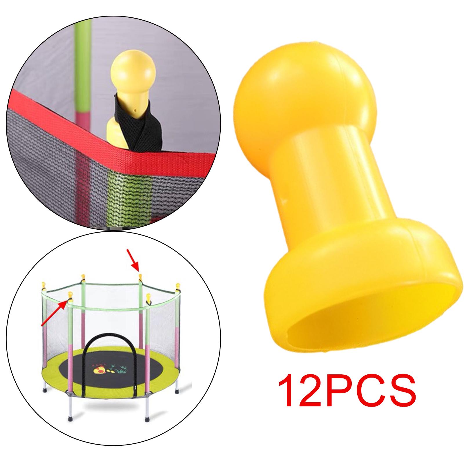 12 x Trampoline CAPS Enclosure Pole Caps Trampoline Accessories