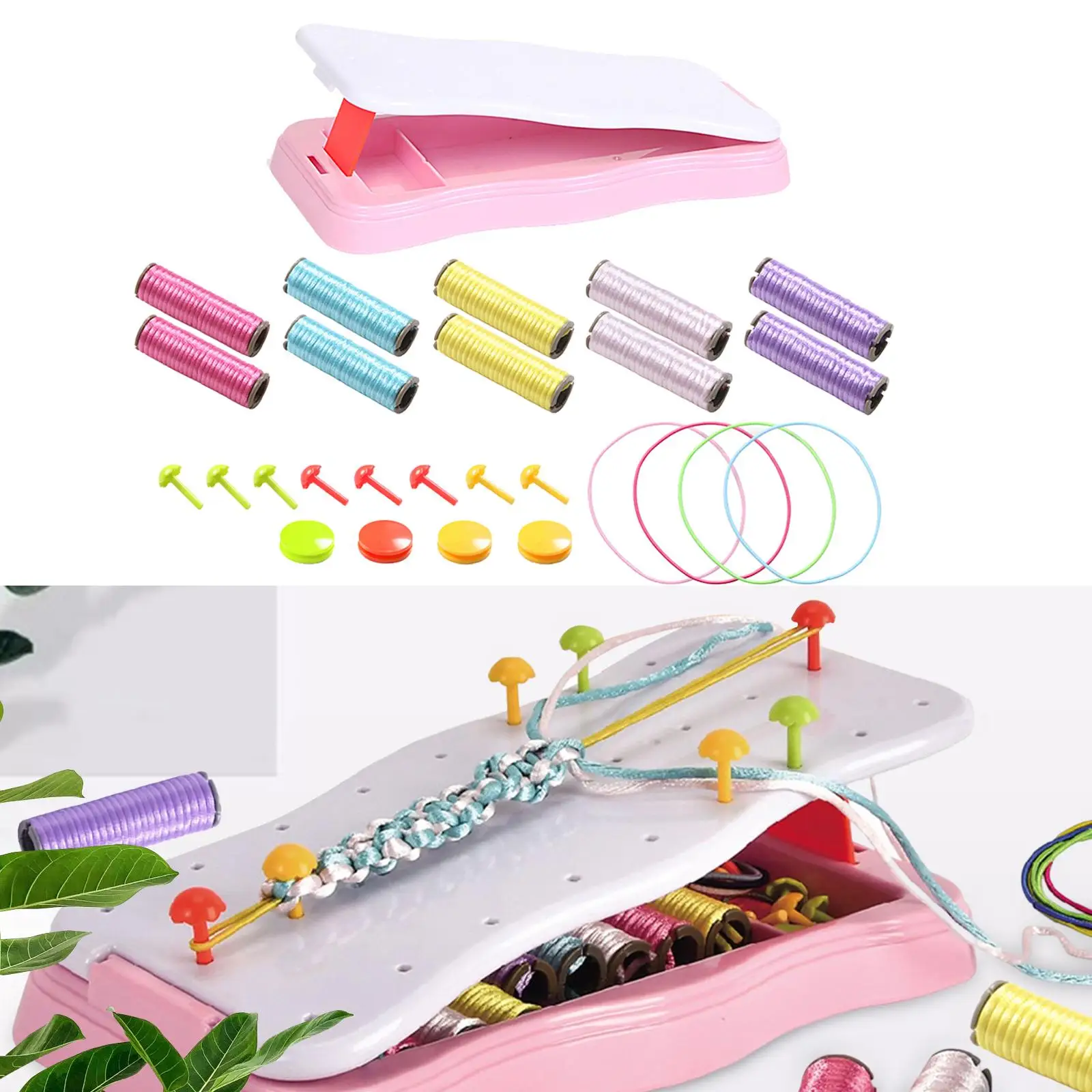 DIY Bracelet Making Set Arts and Crafts Child Toy Jewelry Bracelet String for Party Supplies Travel Activity Accessories