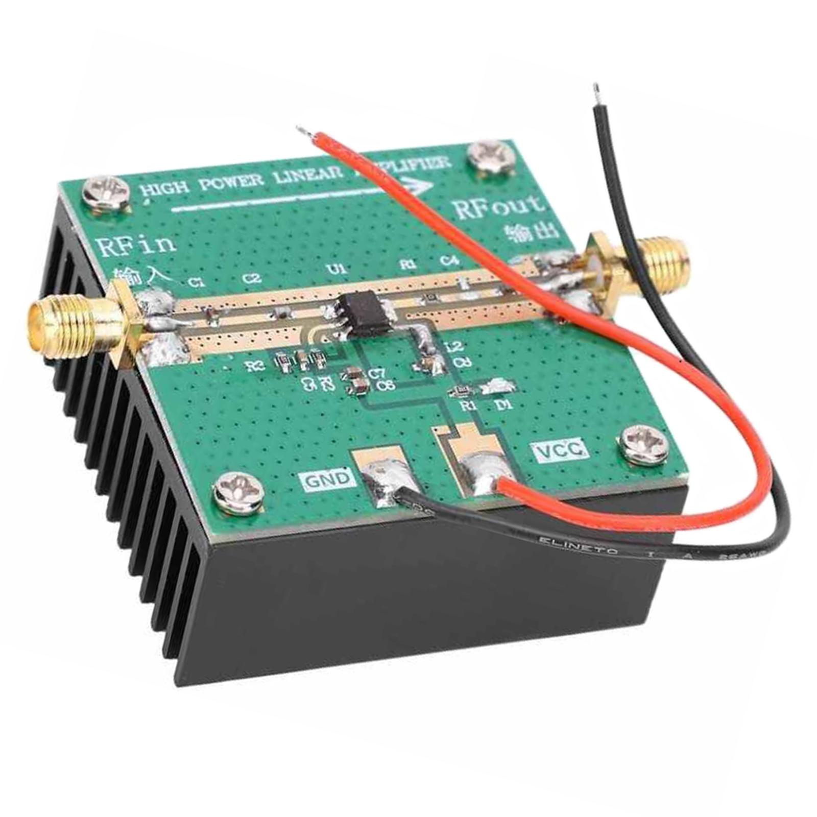 RF Power Amplifier with Heat Sink Operating Frequency 400-2700MHz 1W 2.4GHz RF2126 RF Logarithmic Detector for FM Ham Radio