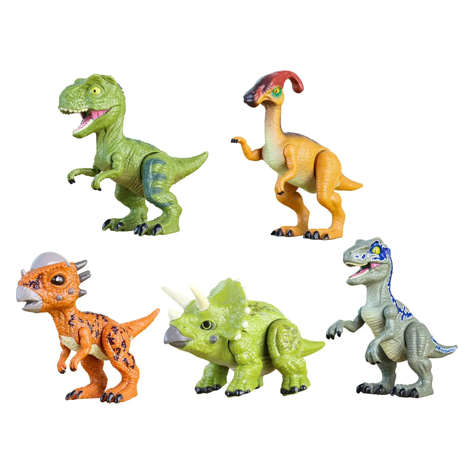 Dinosaur Figure Toy Simulated Dinosaur Toy Figurine Animal Model Movable Joints for Party Favors Pretend Cake Topper