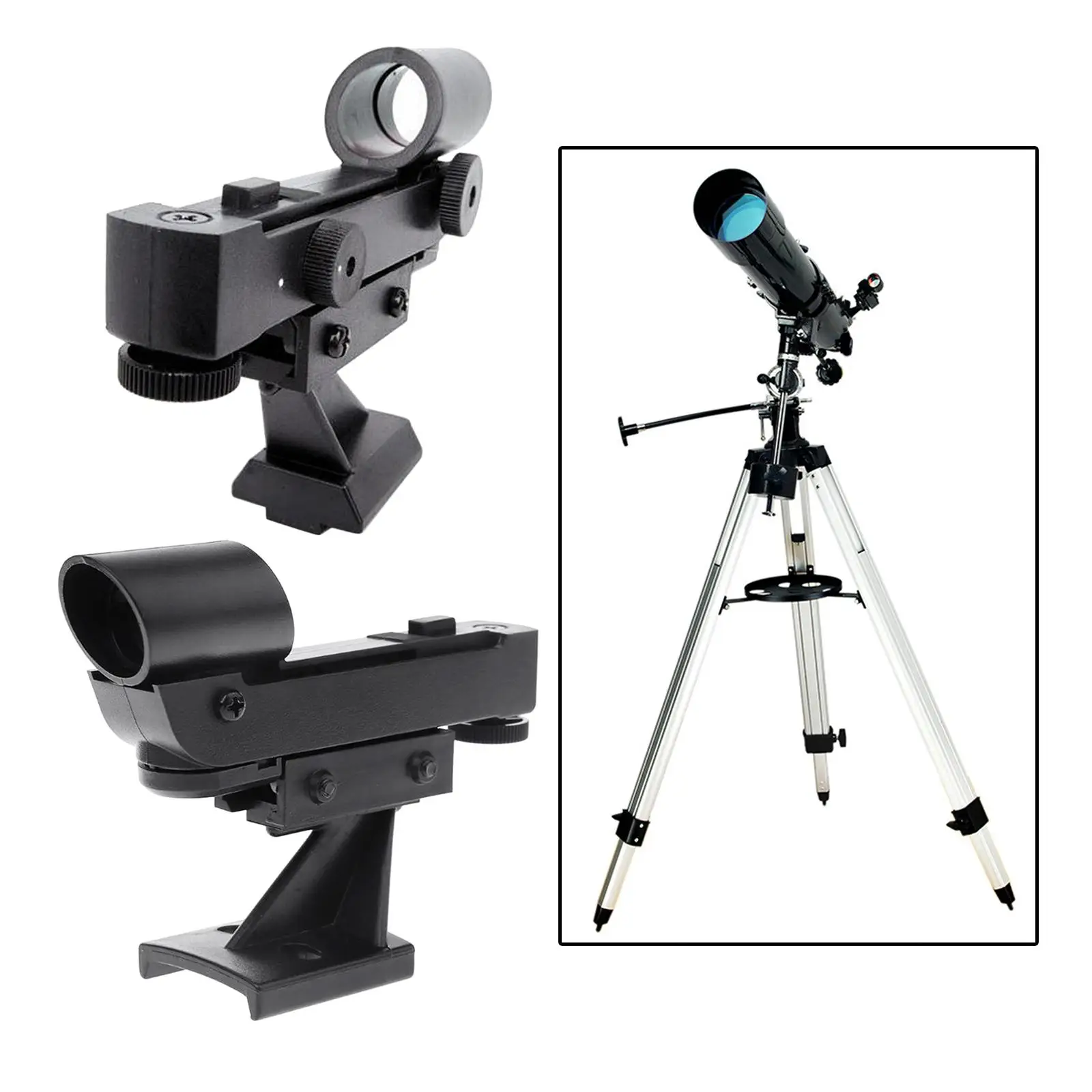 Scope with Locking Screw Viewfinder Bracket Binoculars for Astronomical