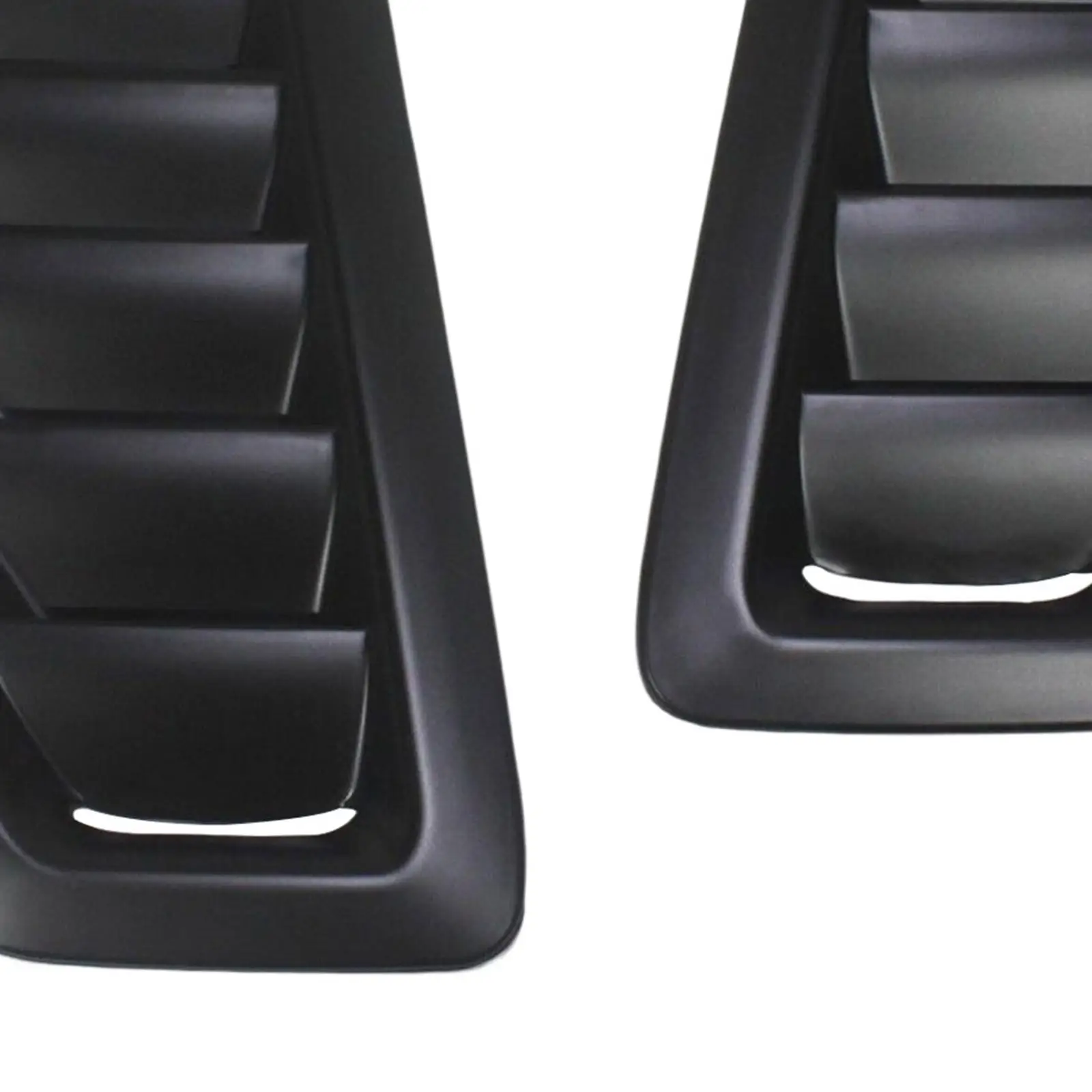 2x Car Hood Vent Scoop Kit Bonnet Air Vents Hood Trim for Ford Focus RS Style Car Modified Accessory Matte Black Finish