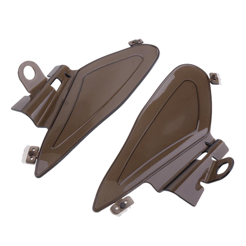 Motorcycle Reflective Saddle   Air Deflector  Cover Left Right for Indian  Chieftain  (Smoke)