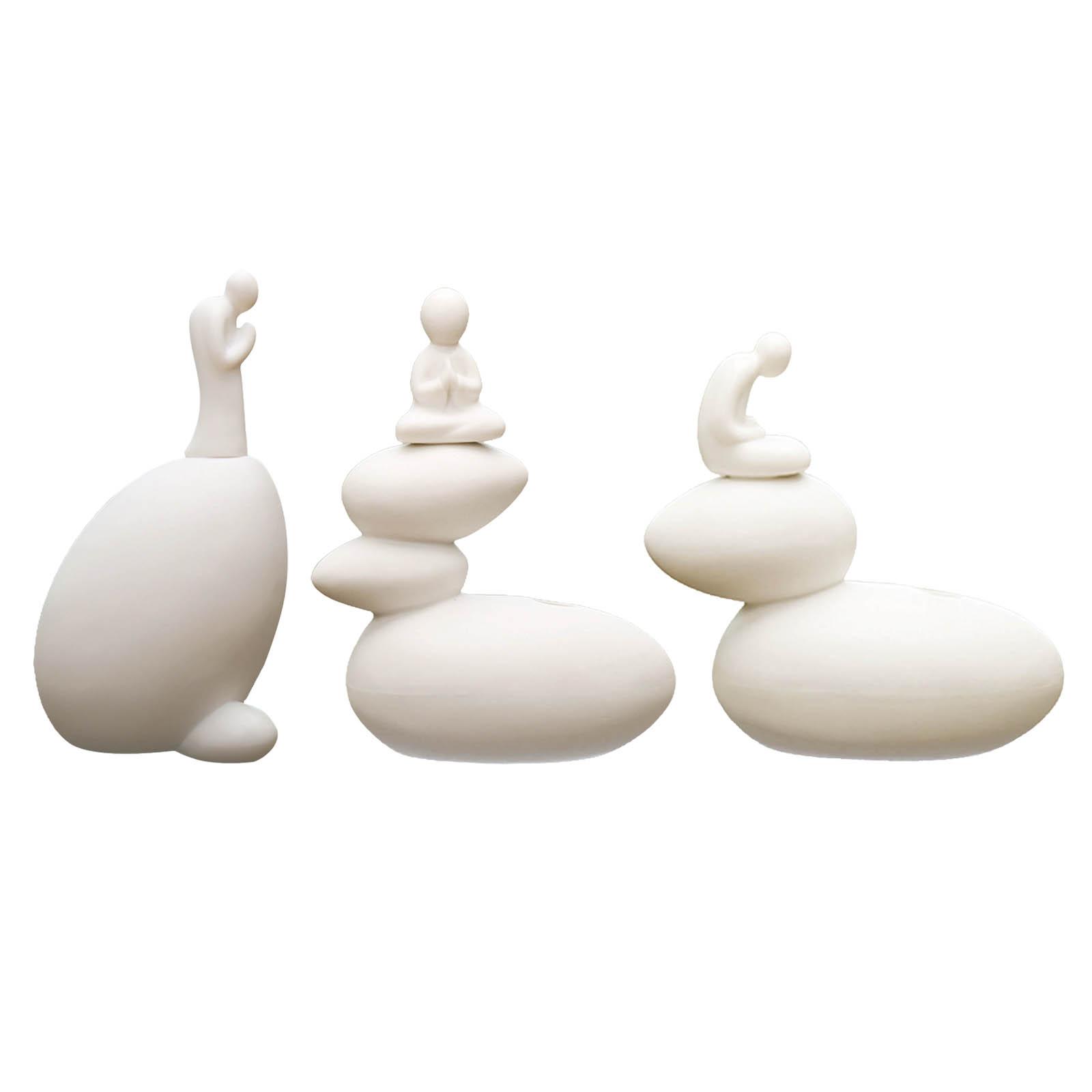 Ceramic Buddha Statue Hydroponic Desktop Flower Arrangement 