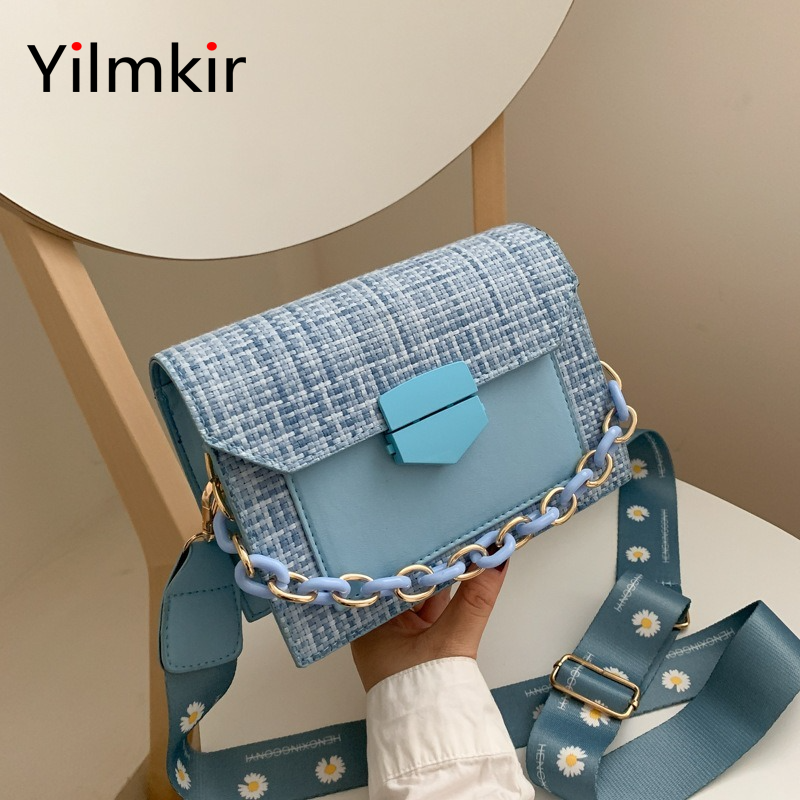 Bolsa de Ombro Viagem ao ar Bolsas e Carteiras Aleta Moda Corrente Cinta Larga Feminina Crossbody Casual Livre Multifuncional Senhoras 2 Computers & Electronics