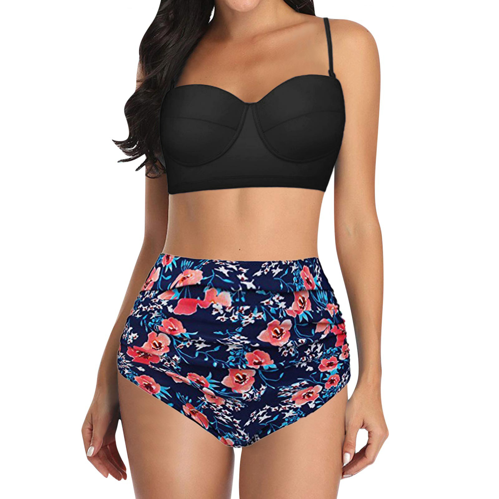 push up high waisted bikini set