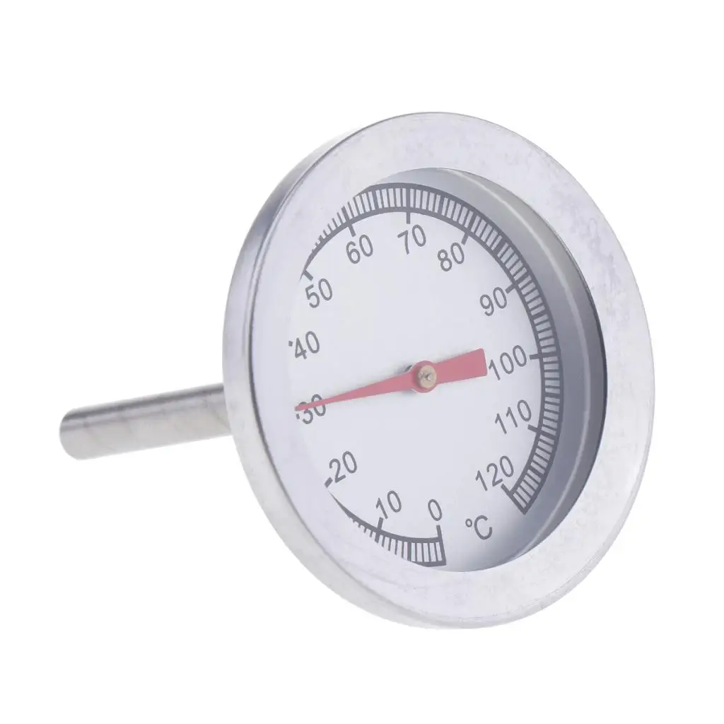 2`` Grill Temperature Gauge Pit Stainless BBQ Thermometer Meat Cooking Lamb