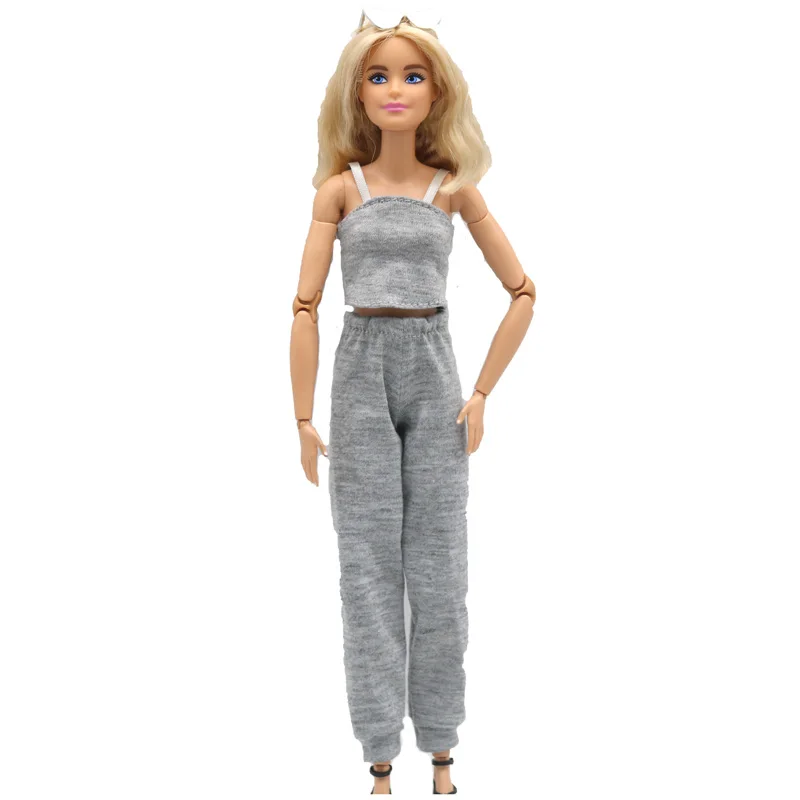 Completi per bambole da 11.5 per vestiti Barbie Set camicia Crop Top e  pantaloni 1/6 accessori per casa delle bambole BJD per vestiti per bambole  Barbie giocattoli per bambini - AliExpress