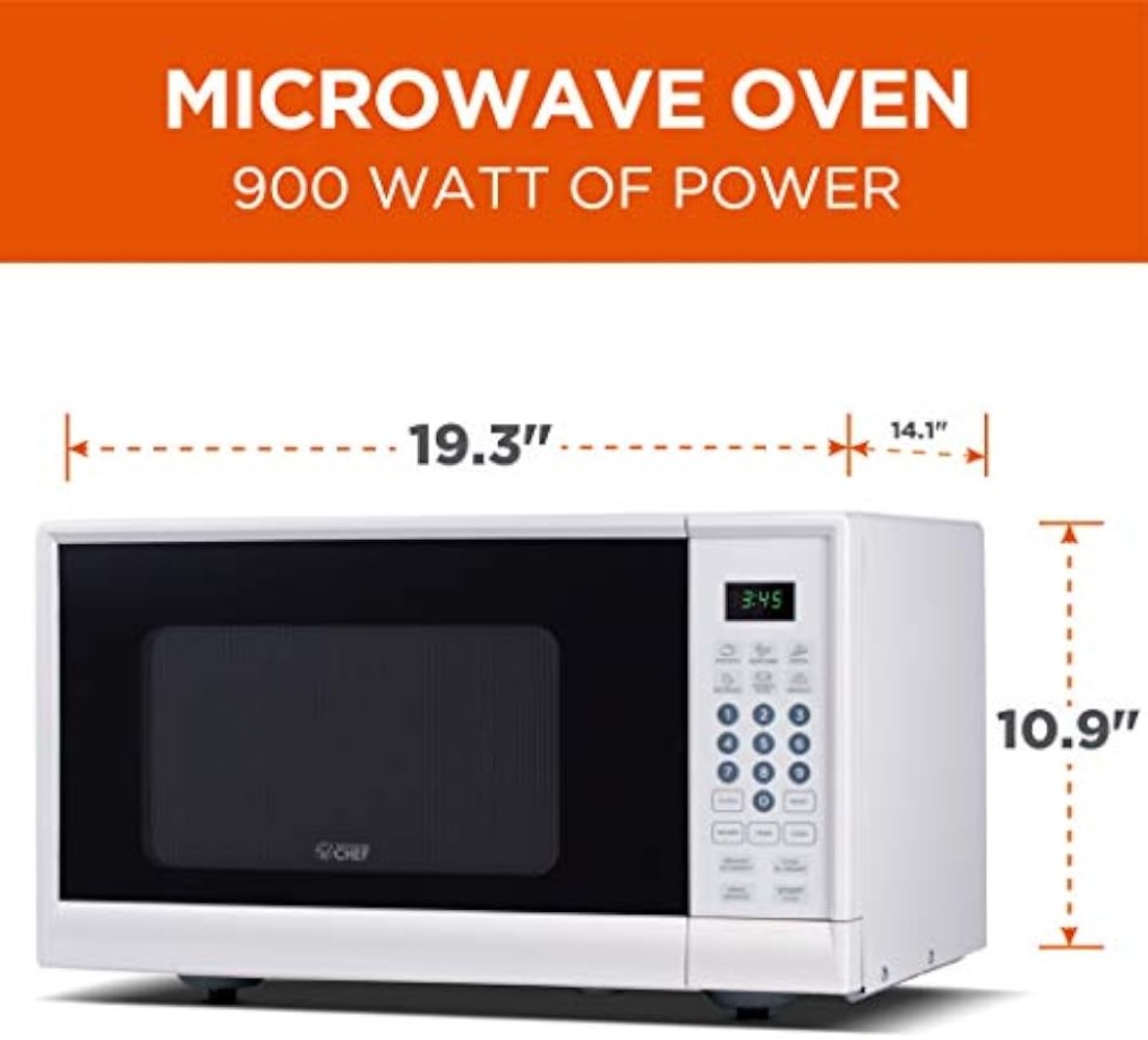 Title 3, Commercial Chef CHM990W 900 Watt Aufsatzmikrowe...