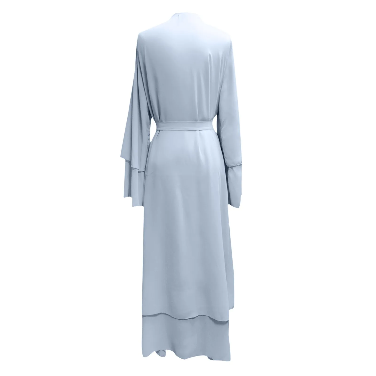 Better Double layer Abaya Kimono Dubai Kaftan Muslim Cardigan Abayas Dresses Women Casual Robe Femme Caftan Islam Clothes