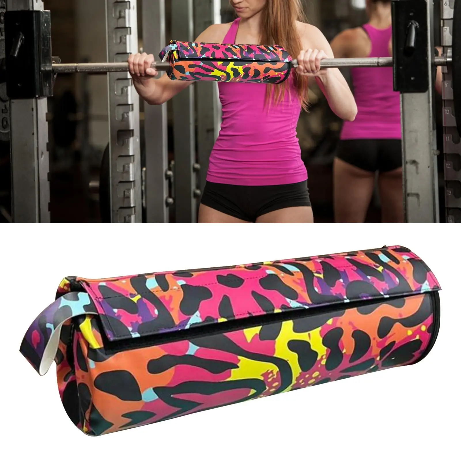 Barbell Squat Pad Lunges Hip Thrust Training Barbell Covers Foam Bar Pad