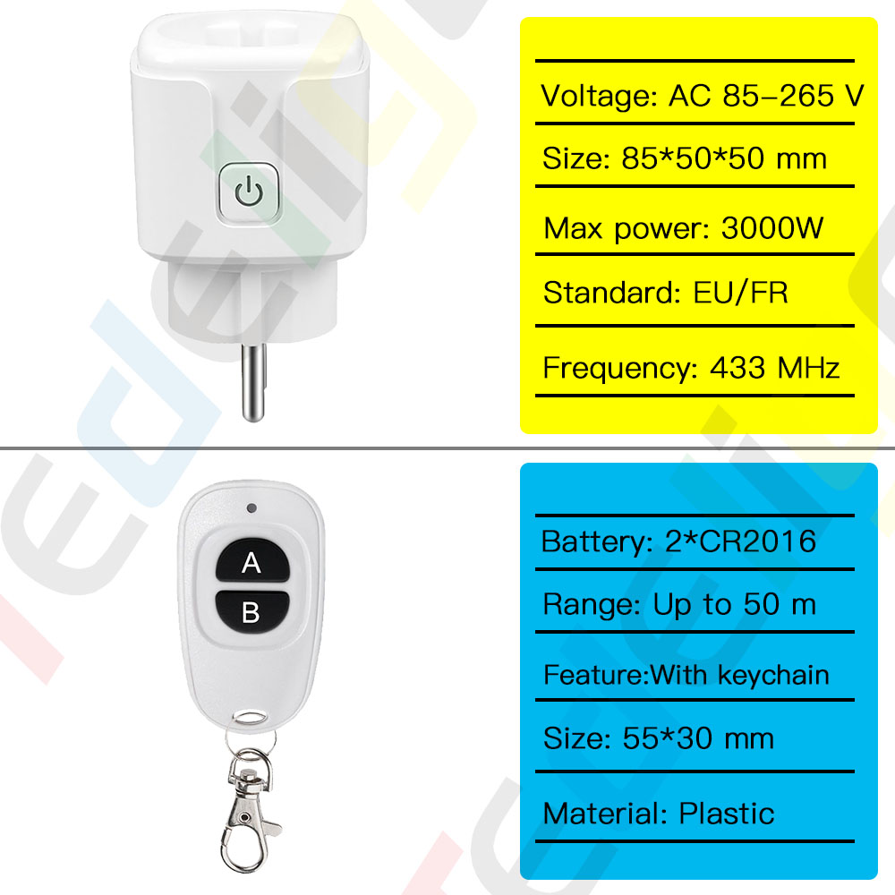 EU FR Plug padrão, Home LED Light