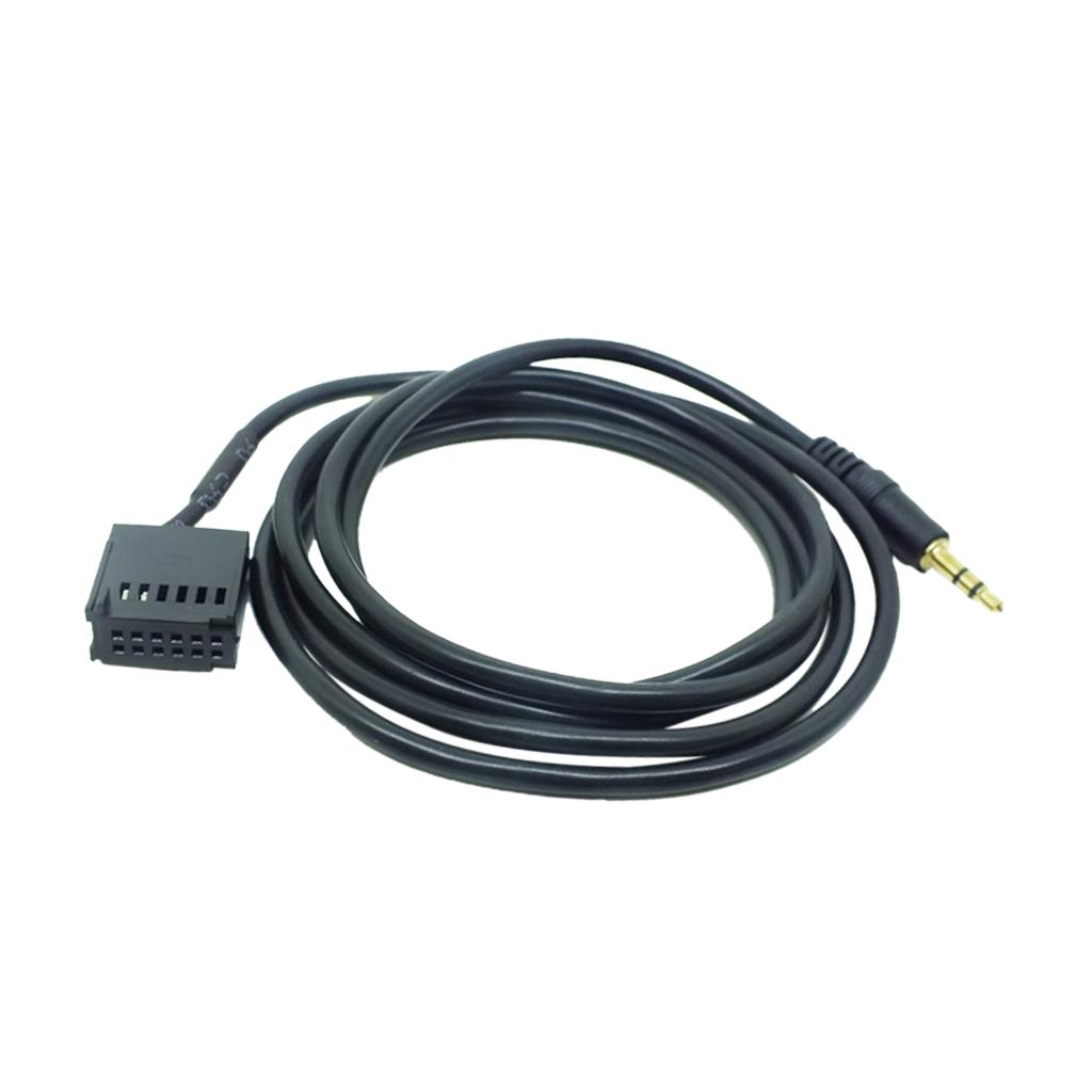 12Pin Black 3.5mm In Adapter Audio Cable for Mk2