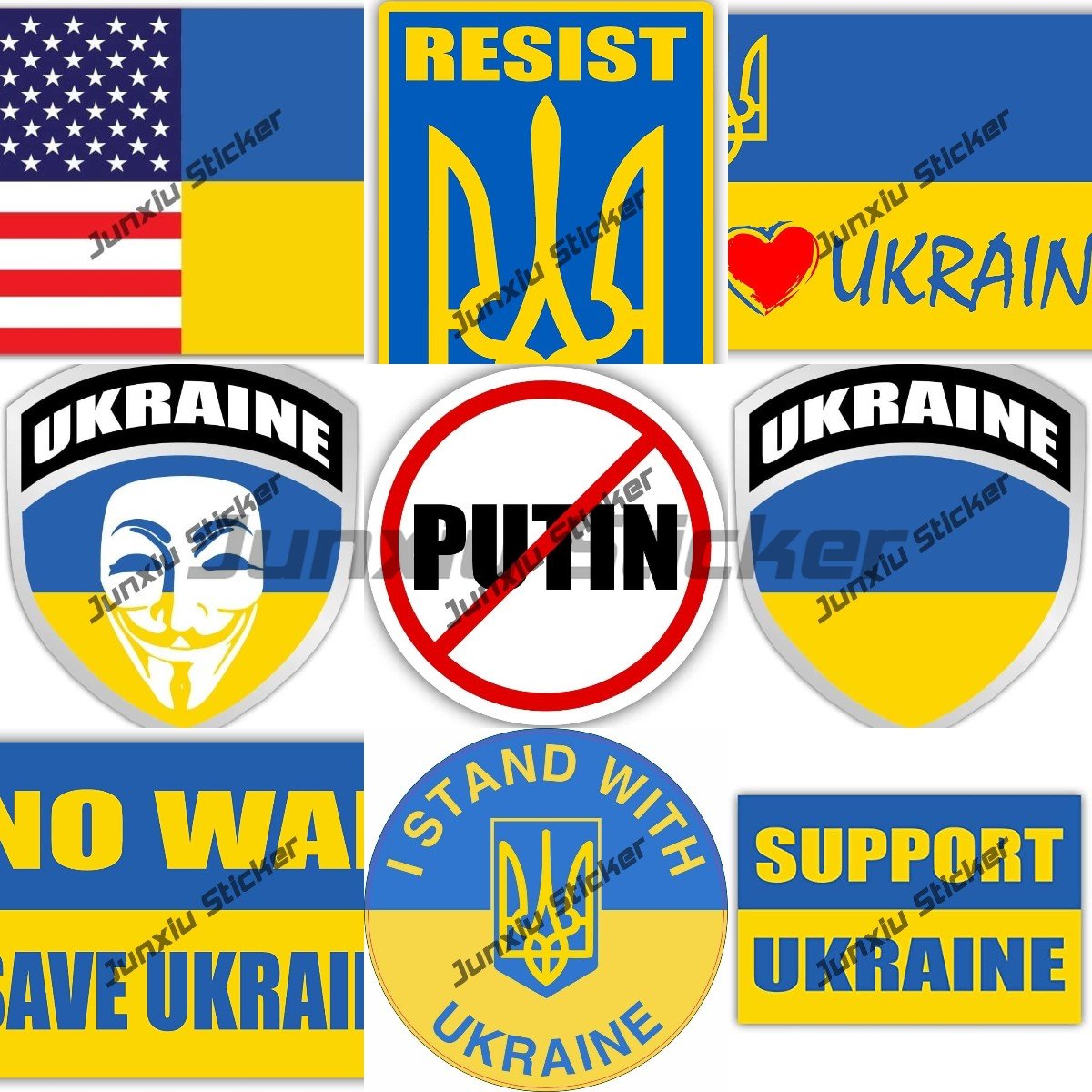 Наклейки с изображением украинского тридента, украинского герба,  украинского флага, наклейки для автомобилей, кемперов, пользовательские  наклейки | AliExpress