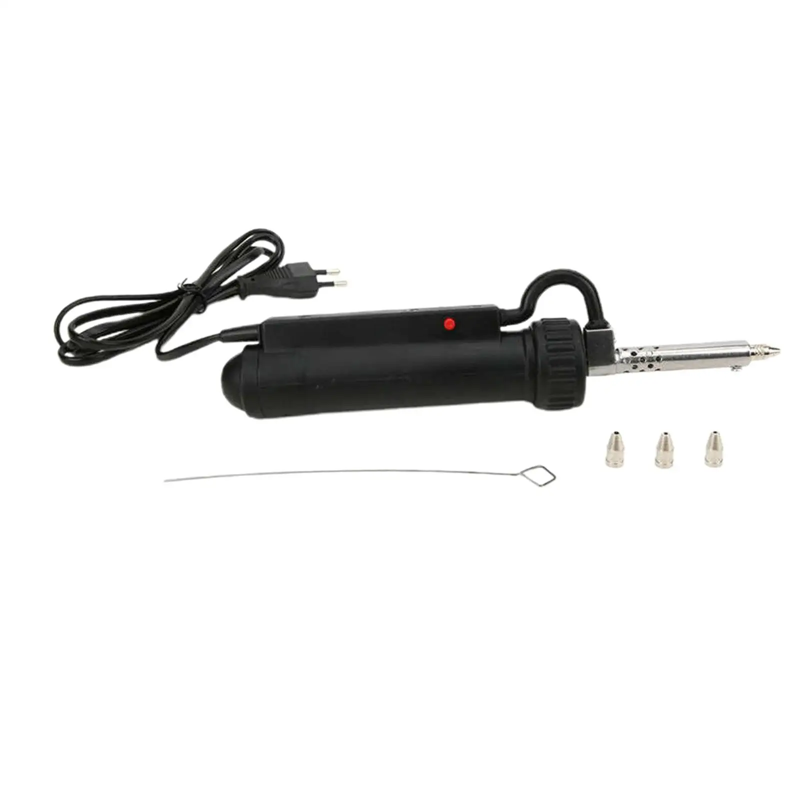 Electric Vacuum Solder Sucker Desoldering Suction Pump Iron Gun Tin Soldering Repair Tool with 3 Nozzle EU Plug 220V 30W