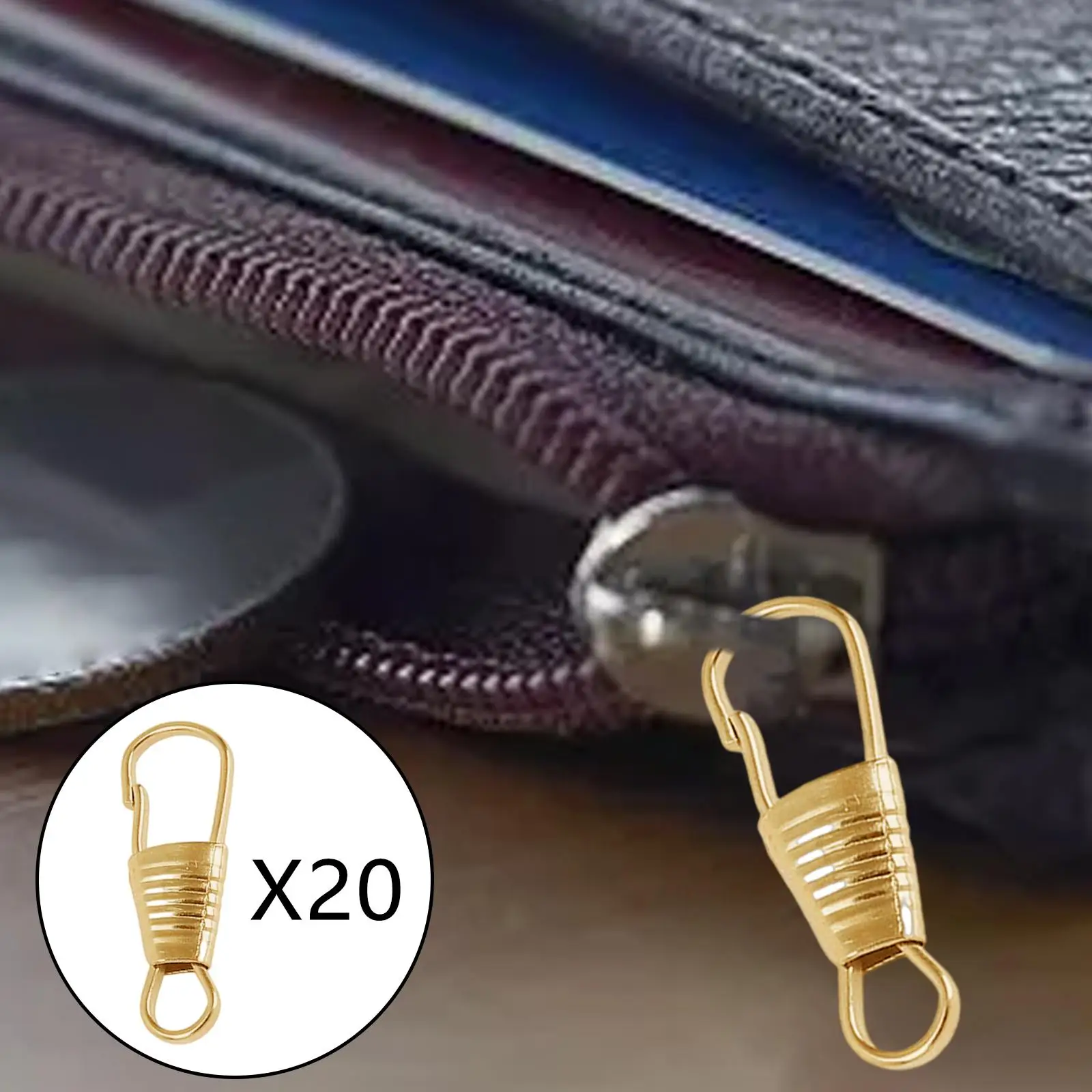 20Pcs Zipper Pull Detachable  Zipper Puller  Backpacks Purse