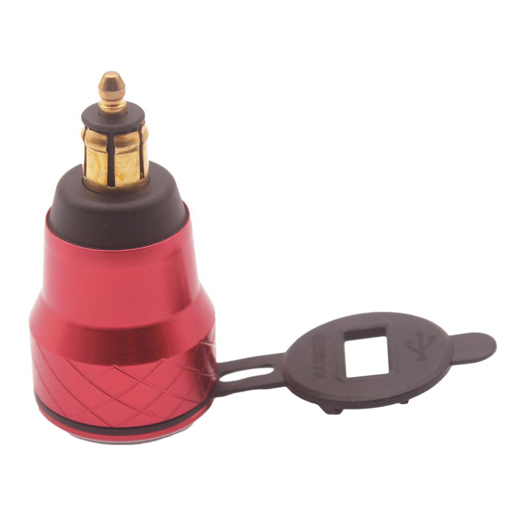 2.1A Dual USB Charger For BMW F800 F650 F700 R1200 GS DIN Socket Voltmeter