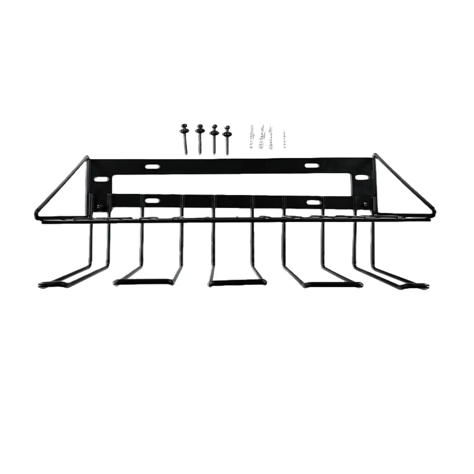 Floating Tool Wire Shelf Wall Mount Cordless Drill Rack Accessories for Parts Bin Box Easily Assemble Two Tier Design Universal