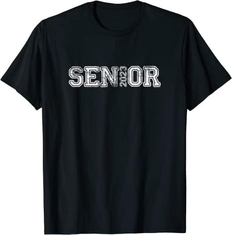 Junior's Script Senior Class Of 2021 TV123 Black T-Shirt 2X-Large Black 