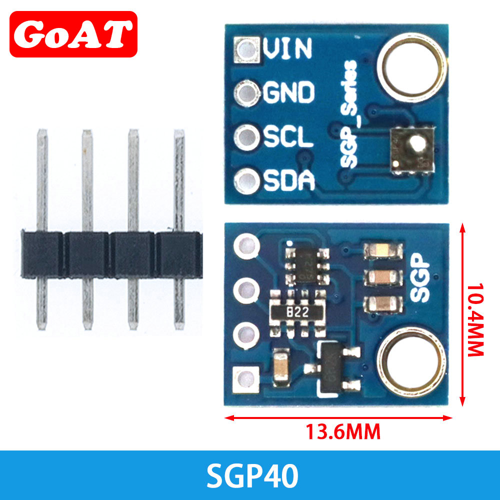 Nombre 3, Sensor de medición de Gas para aire interior SGP30 SGP40, Detector de dióxido de carbono de formaldehído I2C TVOC/eCO2 multipíxel, probador para