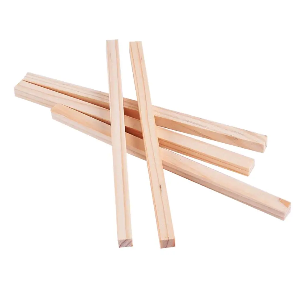 5x5x250mm Smooth Square Pine Wood Sticks Woodcraft Woodcraft Chopsticks