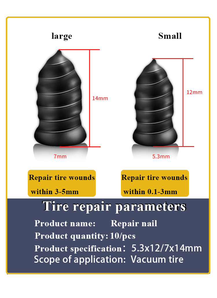 Tire repair nail kit image 10