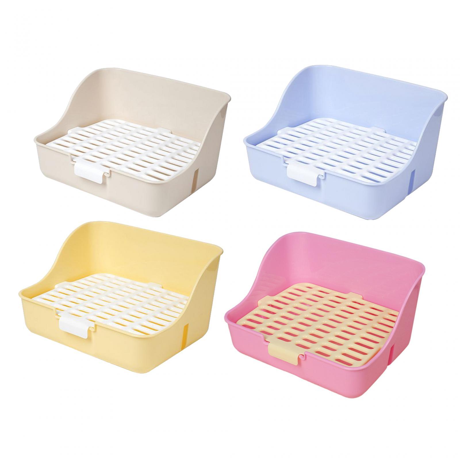 Rabbit Litter Box Detachable Pee Tray Portable Bedpan Pet Toilet for Hamster Small Animals Chinchillas Pet Supplies Bunny Rabbit Litter Box Detachable Pee Tray Portable Bedpan Pet Toilet for Hamster Small Animals Chinchillas Pet Supplies Bunny