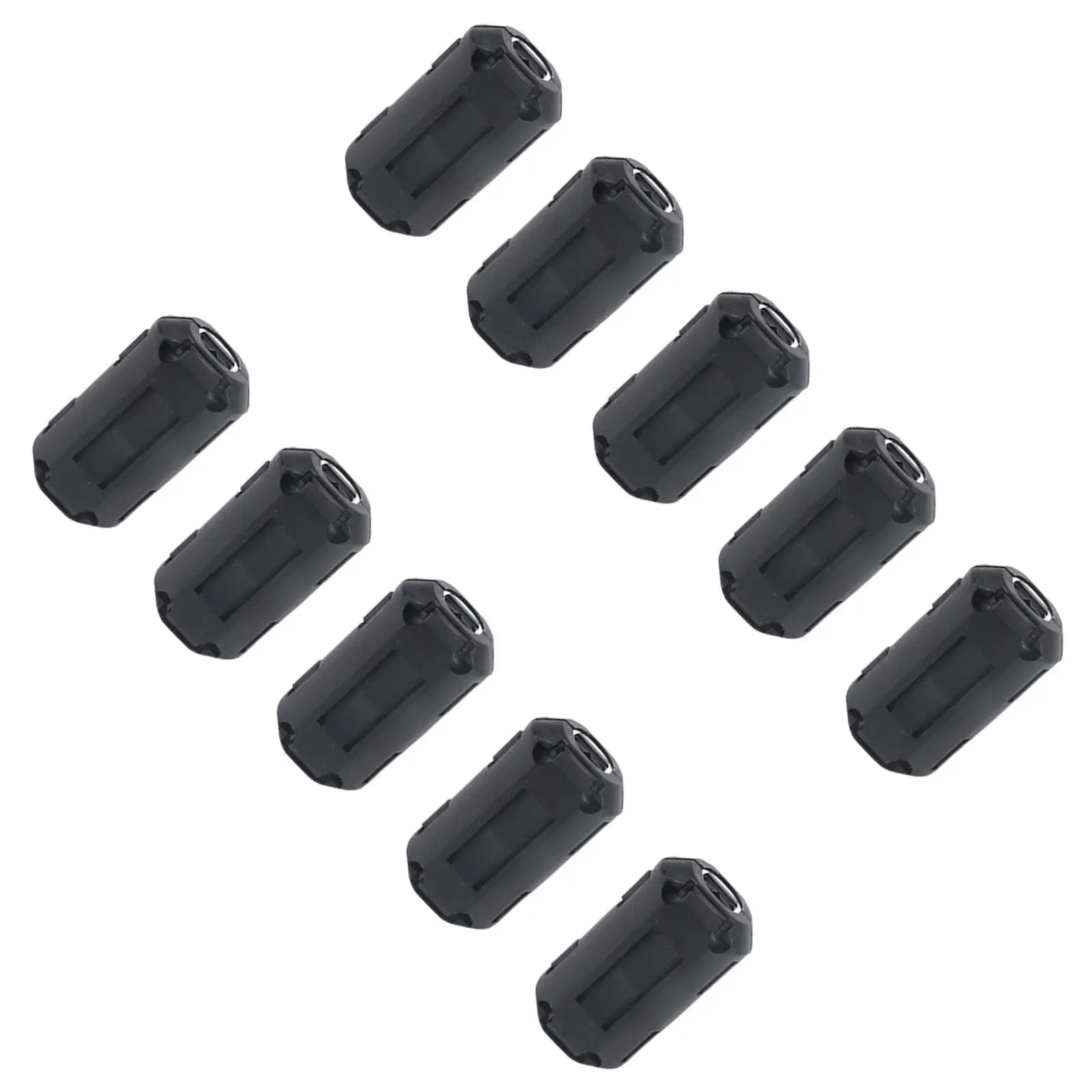 10x 13mm Ferrite Core Rings Beads Rfi Noise Suppressor Filters for Antenna 9-13mm Cable Audio Cable Clips Noise Filter Clips